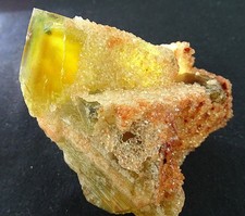 gelber Fluorit Quarz Dörfel