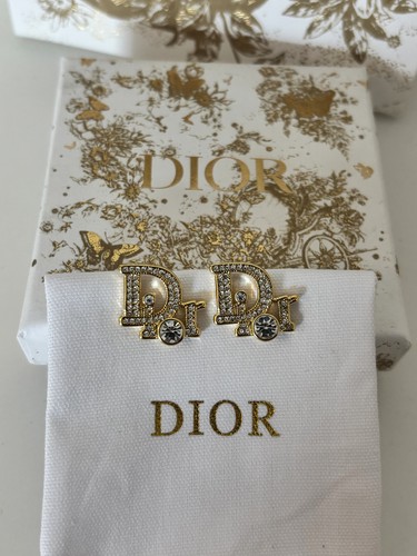 Dior ohrringe gold logo - dior,