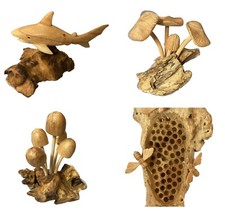 Handgeschnitzte Pilz- und