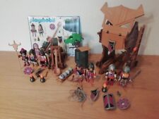 Playmobil Barbarenritter Steinschleuder 4438 Und Angriffsturm 4439