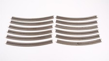 Fleischmann N 9130 Gebogenes Gleis R3 30° 12 Stück (Farbreste)