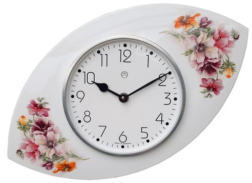 Küchenuhr rosa blüten - rosa,