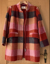 Esprit New York Jacke Mantel Kurzmantel Rot Braun Graun - Gr. L