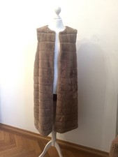 Americandream Damen Fellweste  Pelzweste Weste Gr. XL Kamel Pelz Kunstfell Neu