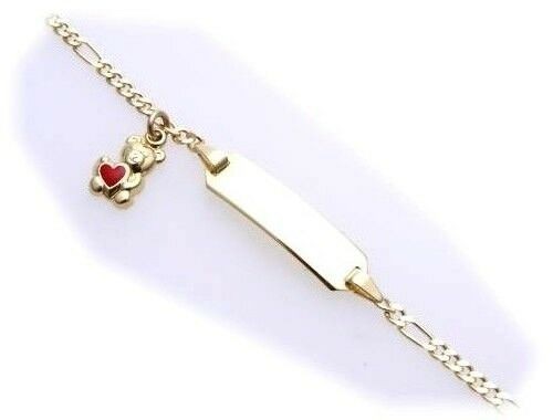 Armband kinder 585 gold bär - armband,