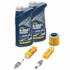 2L Öl für Yamaha XV 250 Virago 250 1989-00 Inspektion Paket Ölfilter Zündkerzen