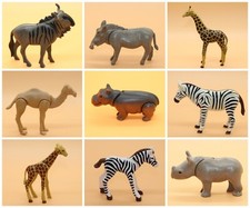 Playmobil Tiere z. Auswahl ★ Gazelle Zebra Giraffe Nashorn Kamel Gnu★ ZOO Safari
