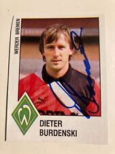 Panini 1988 signiert Dieter Burdenski