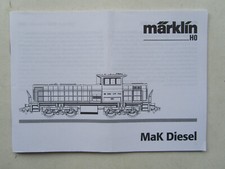 Märklin - Betriebsanleitung für Diesellokomotive Typ MAK (1)