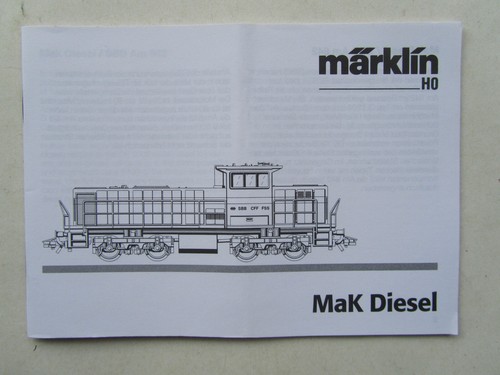 Märklin betriebsanleitung - märklin,