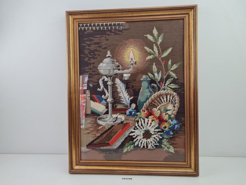 Gesticktes bild stillleben - gesticktes,