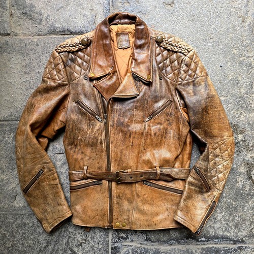 Herren biker geltert braun