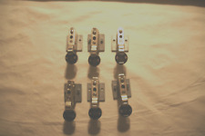 6 Scharniere Schwenkscharniere für Glastüren mit abnehmbaren Erhöhungssockel