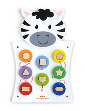 Wandspiel Lernspiel Motorikbrett Motorikwand Steckspiel Motorik Zebra