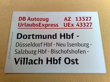 ZLS DB AutoZug 13327 UEx 43327 Dortmund Hbf - Neu Isenburg - Villach Hbf Ost