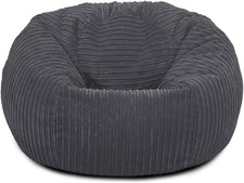 Grau Cord Sitzsack Stuhl