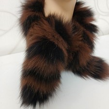 Pelzschal Pelzkragen Blaufuchs Geschenkidee  Federleicht 94 Cm 