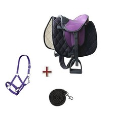 Set Holzpferde Sattel mit