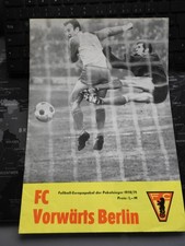 DDR Programm FC Vorwärts Berlin - Bologne FC- Europapokal 1970/71