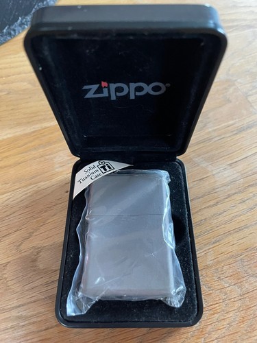 Zippo solid titanium - titanium, 2003,neu