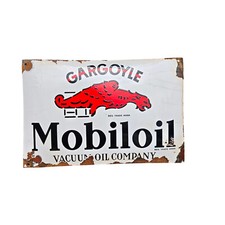 Mobiloil Gargoyle Emailschild