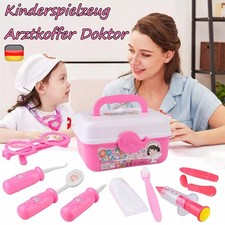 Arztkoffer Kinder, Medizinisches Spielzeug mit Arztkittel, Doktor Rollenspiel DE