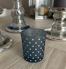 Teelichthalter Glas hellblau