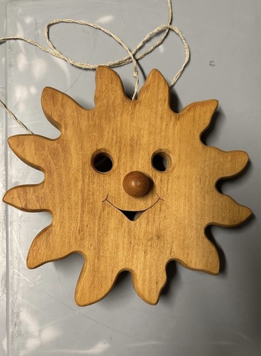 Holz deko anhänger sonne mit - holz,