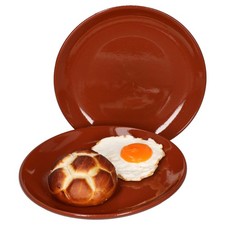 2er Set Ton-Kuchenteller Ø 23