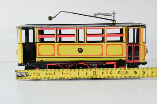 Vintage blech straßenbahn - blech,