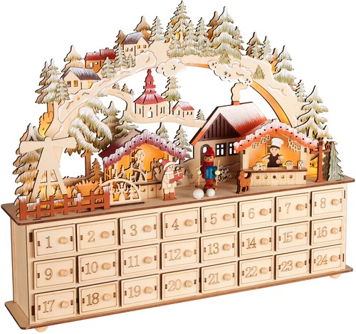 Adventskalender holz - adventskalender,