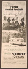 67. Fendt Wohnwagen Caravans Werbeanzeige Werbung Reklame 1973