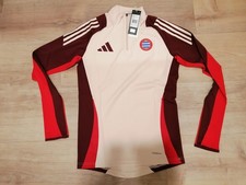 Adidas FC Bayern München Trainingstrikot Oberteil Langarm Beige Gr. XS Neu