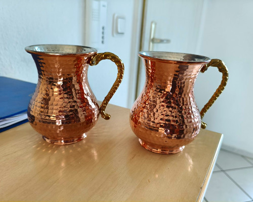 Kupferbecher gehämmert mit