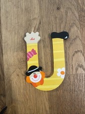 Sevi Holz-Buchstaben - Clown - Kinderzimmer - U - Buchstabe -