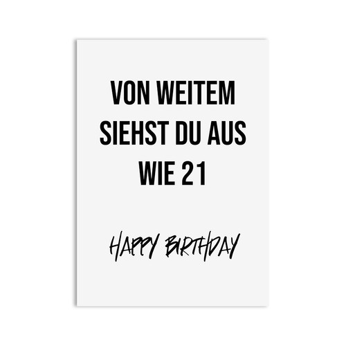 Geburtstagskarte von weitem - geburtstagskarte,