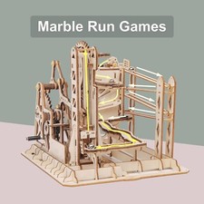 ROKR 3D Puzzle Holz Kugelbahn Mechanische Murmelbahn Modellbau Holzbausatz