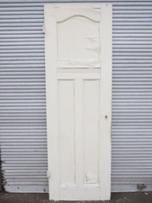 Zimmertür Türblatt schmal DIN links 3 Füllungen / Jugendstil u.1920 / H218,5 B72