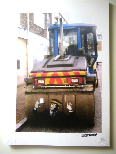 Banksy wandbild lithographie - banksy,