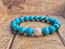 Echter Türkis 10mm mit 925