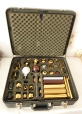 Nachlass-Fundzustand-Original Vertreter-Musterkoffer Tür/Möbelbeschläge-Selten