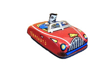 Altes kleines Blechspielzeug