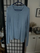 Strickjacke Hellblau Gr. 48/50