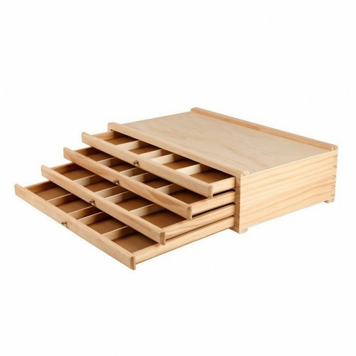 Malerkiste aus kiefernholz - aus,