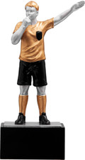 1 Schiedsrichter Figur aus Resin  12,9 cm  mit Gravur (Pokal Sport + Freizeit)