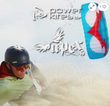 HQ Apex V Depowerkite 11.0 Snowkite, blau weiß, rot mit Bar