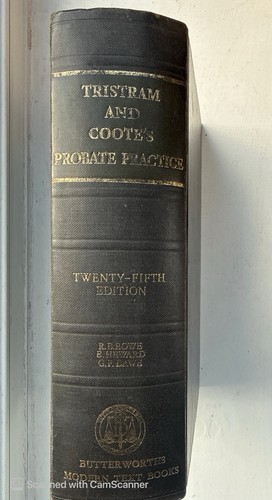 Tristram and coote probate - and, coote's