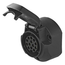 13pol. Anhänger-Steckdose Kunststoff 12V NSL-Abschaltung PVC Jäger-System 343521