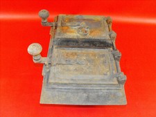 alter Ofen Tür Klappe alte Ofentür Ofenklappe mit Rahmen doppelt Otto Bergmann