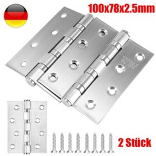 2x Scharniere Edelstahl VA Beschlag Tür Band V2A Scharnier SchaniereTürscharnier